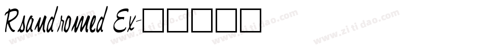 Rsandromed Ex字体转换